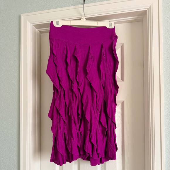 Zashi boho chic, stretchy skirt fuchsia pink S - Picture 2 of 4